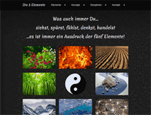 Tablet Screenshot of die5elemente.ch